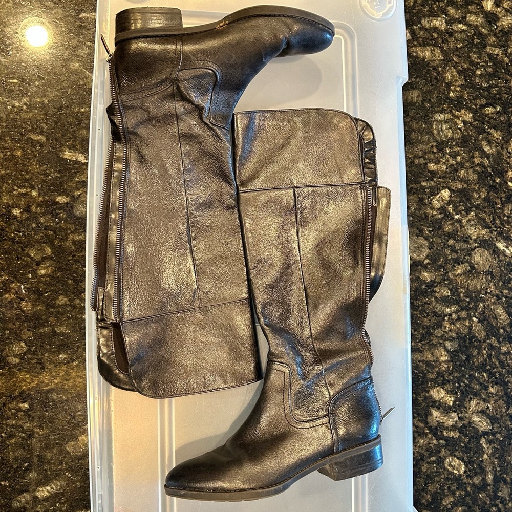 Nine West Black Leather Women's Boots